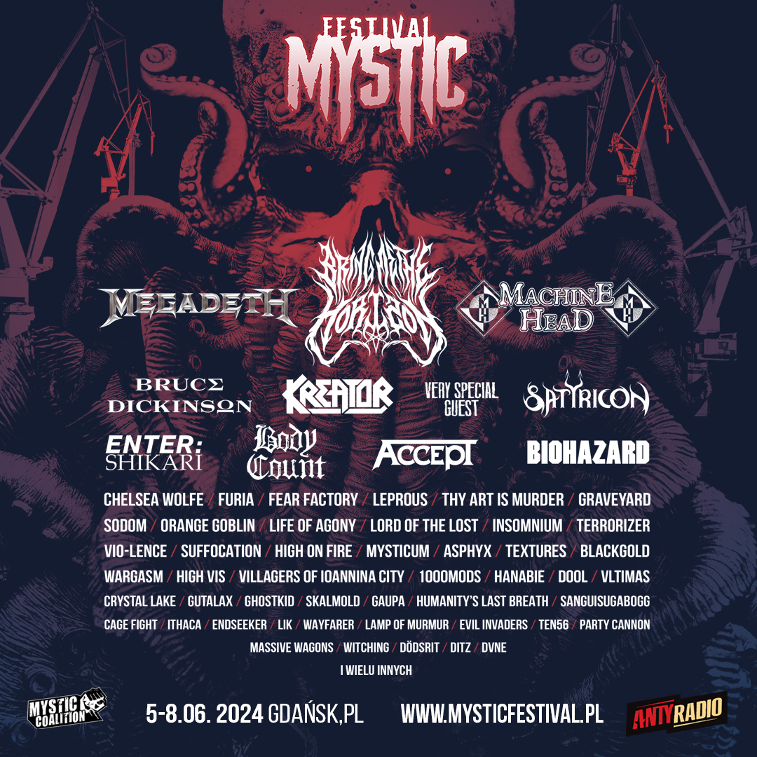 Mystic Festival 2024 Kolejnych 16 zespołów w programie Mystic