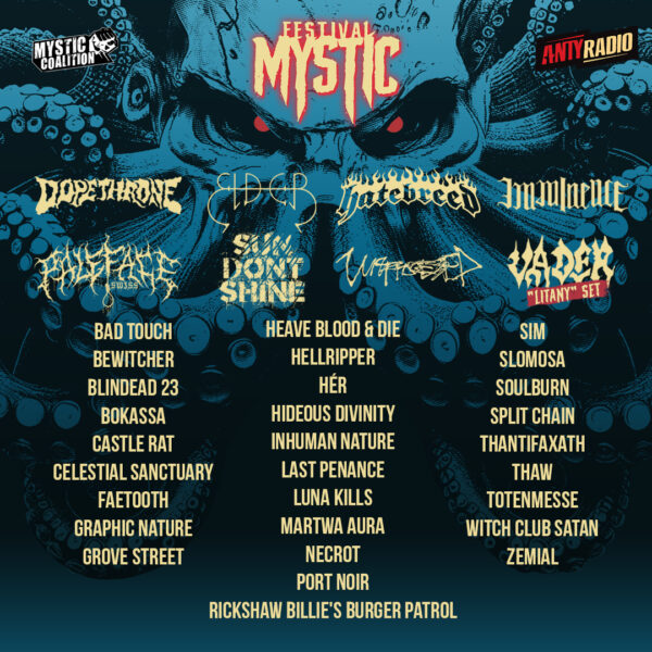 Mystic Festival 2025 Day and stage concert schedule, single day